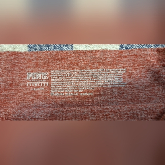 Victoria secret VS Pink seamless cinnamon leggings size large - Picture 7 of 12